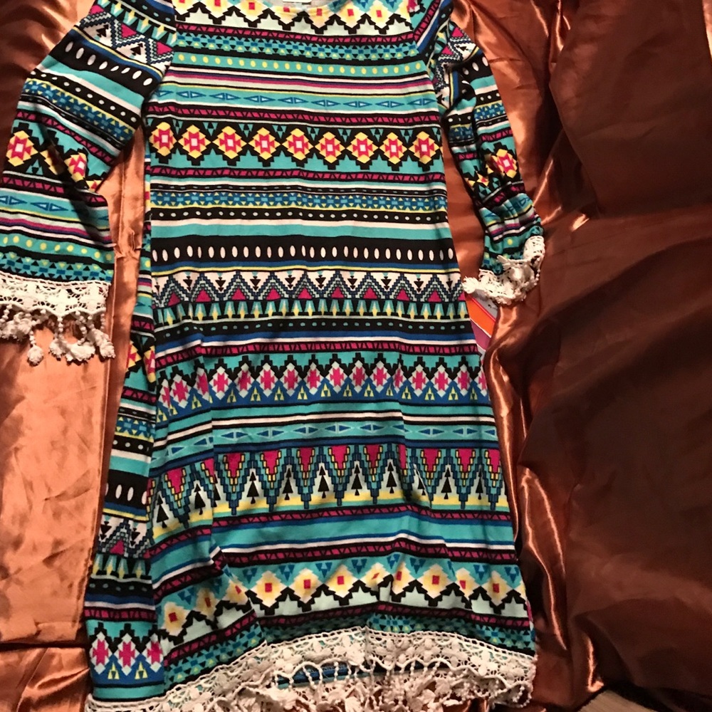 Aztec print dress