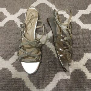 Silver Women's 1.5 inch heel