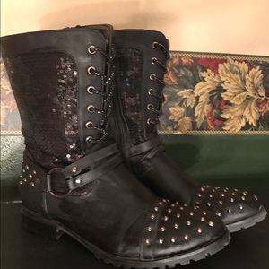 Black Rocker Boots