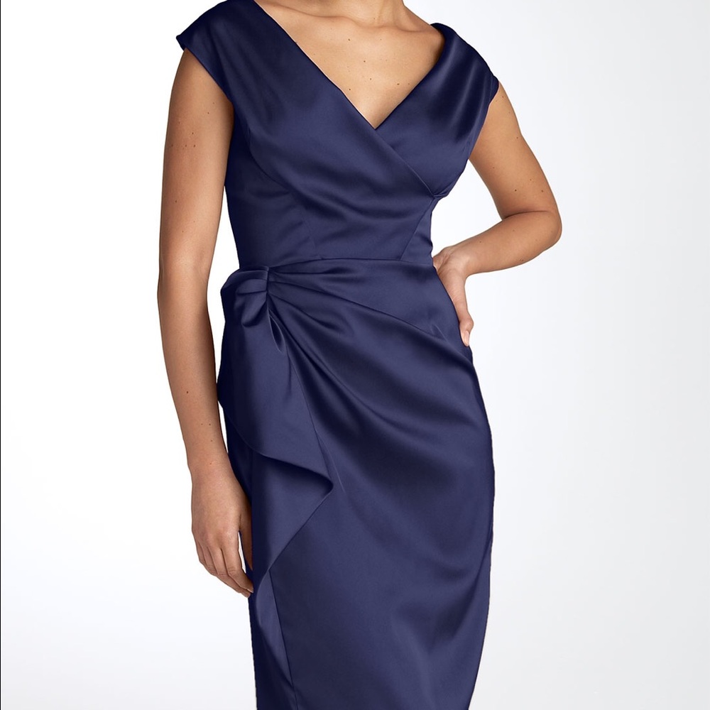 Navy Blue Cocktail Dress 👗🦋