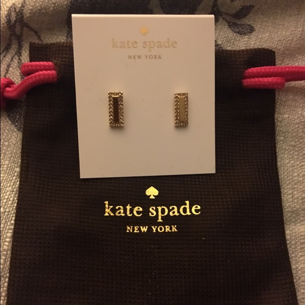 Authentic NWT Kate Spade - Gold Tone Stud Earrings
