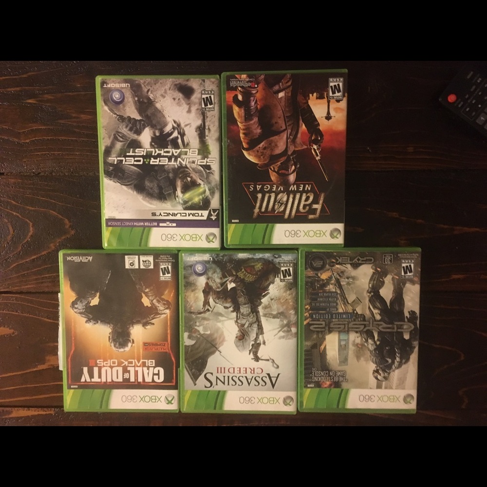 5 XBOX 360 games