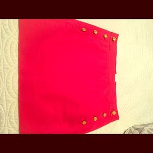 J.crew red poppy sailor skirt
