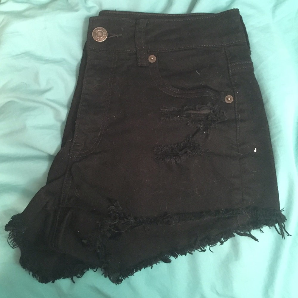Black ripped shorts!