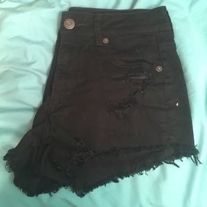 Black ripped shorts!