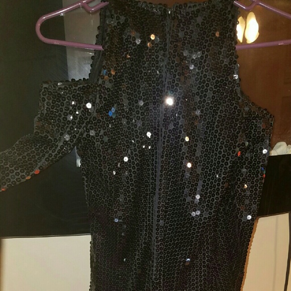 Black Sequin Dress - Picture 2 of 4