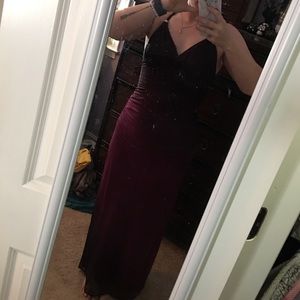 Purple Ombré Prom Dress