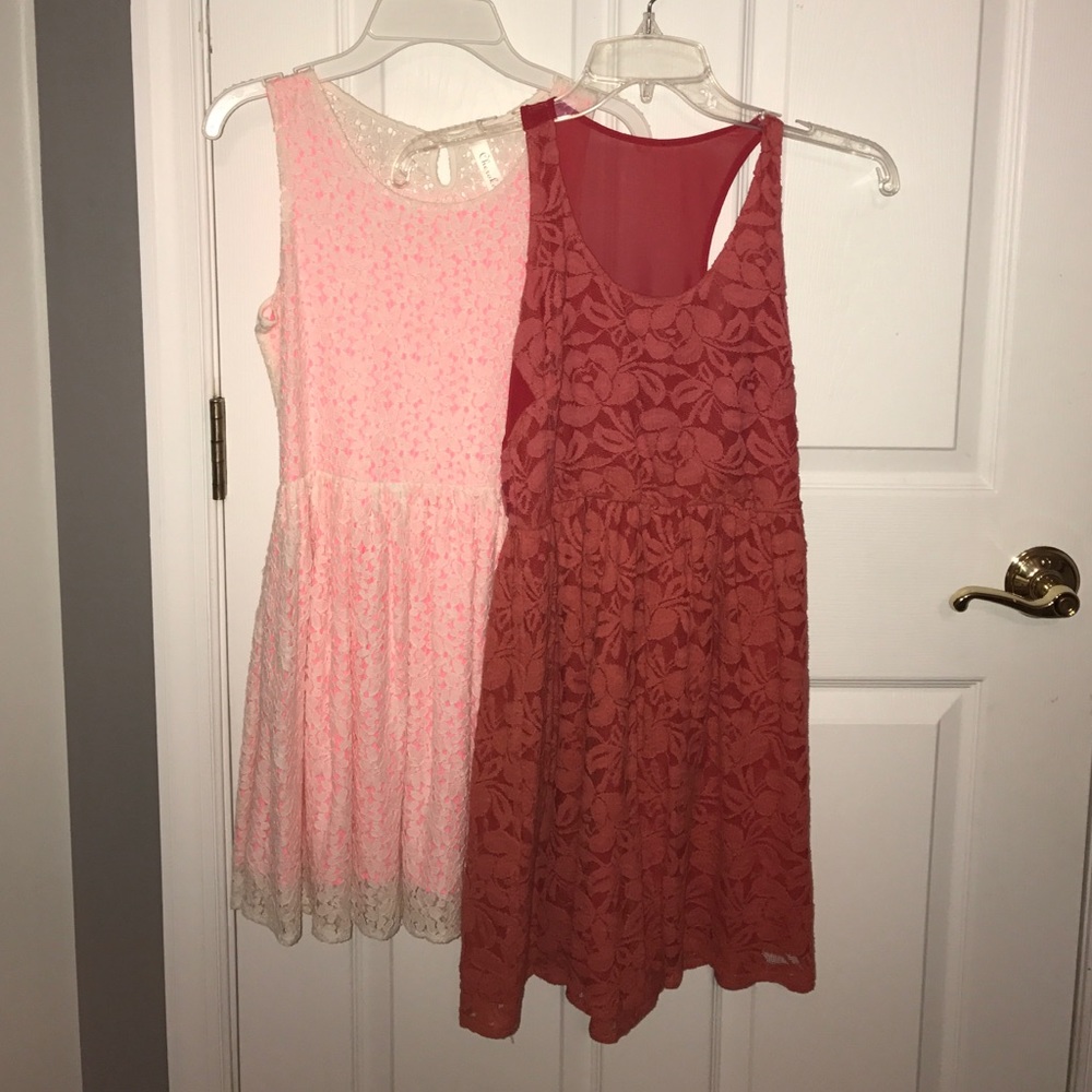 2 floral dresses