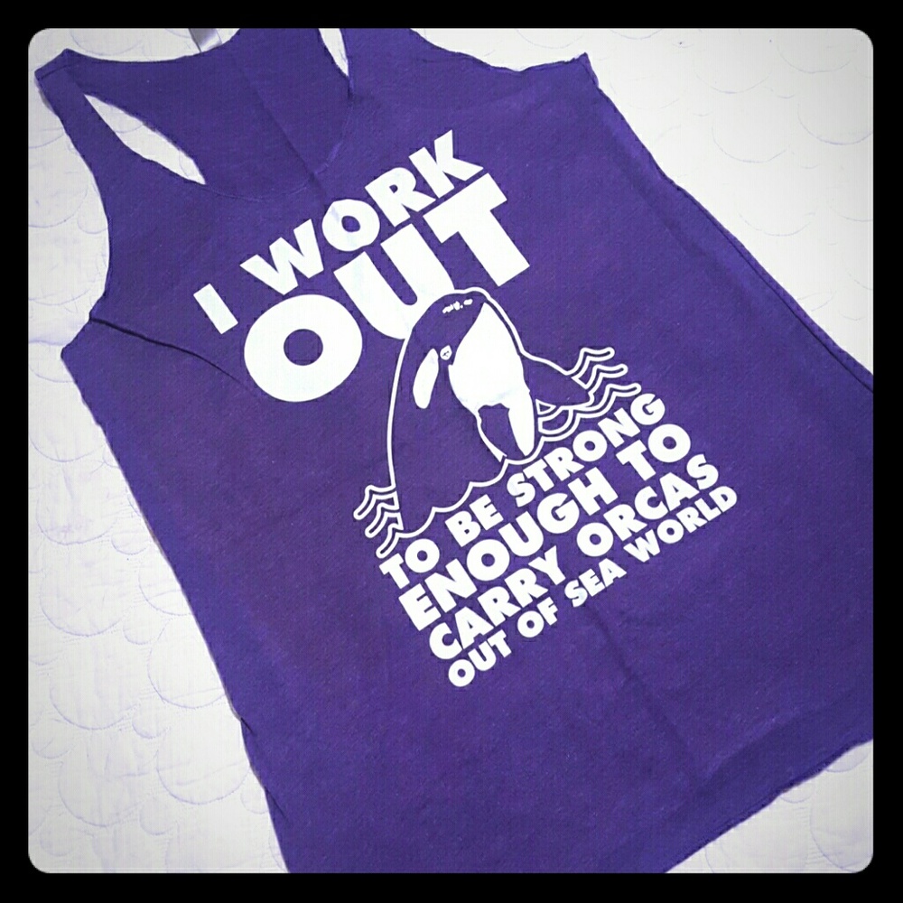 Motivational racerback workout tank top!