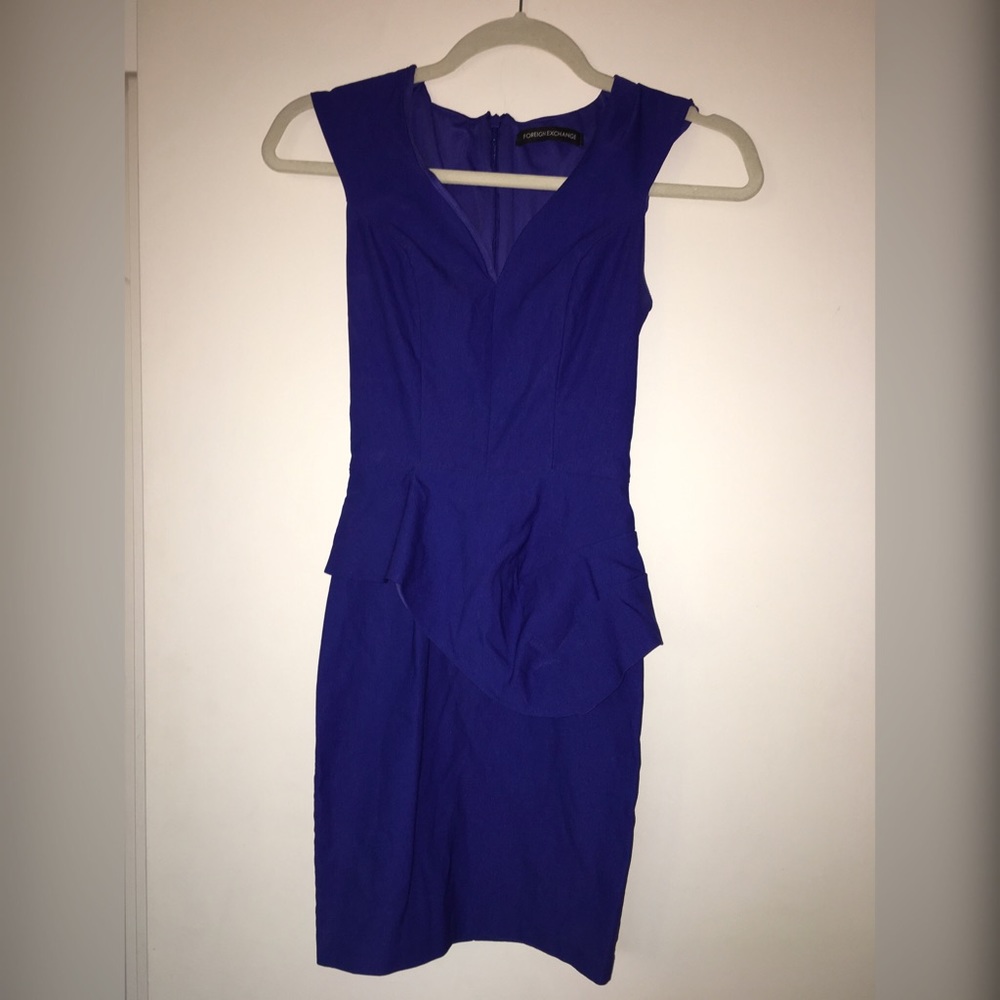 Cobalt Blue Mini Dress