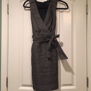 Banana Republic Gray Linen Dress