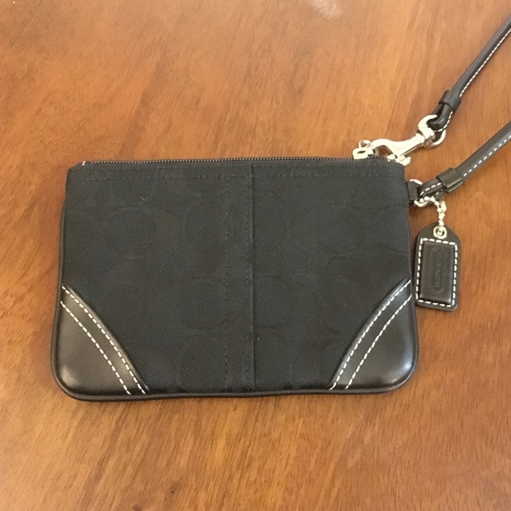 Coach Black Wristlet