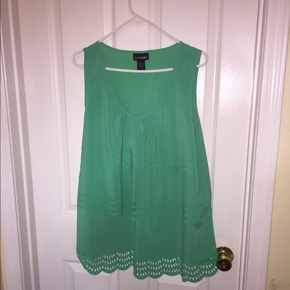 Lane Bryant green top
