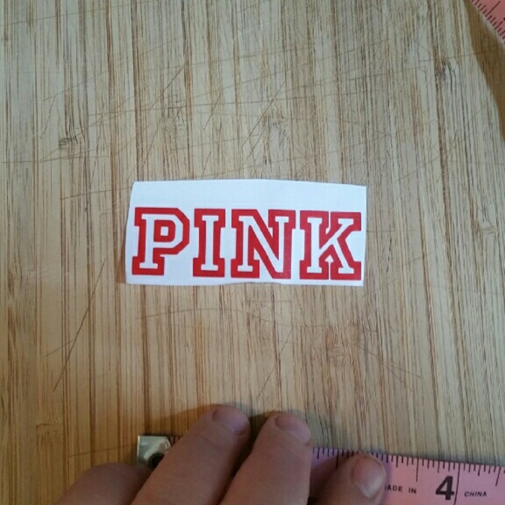 (2) 3.5" Pink Decals (choose 2 color)