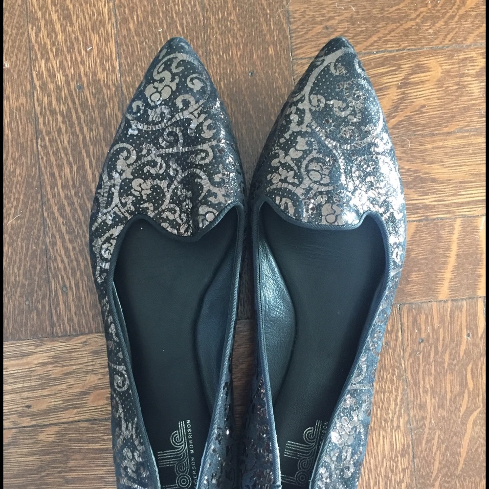 Belle by Sigerson Morrison brocade Flats sz 9