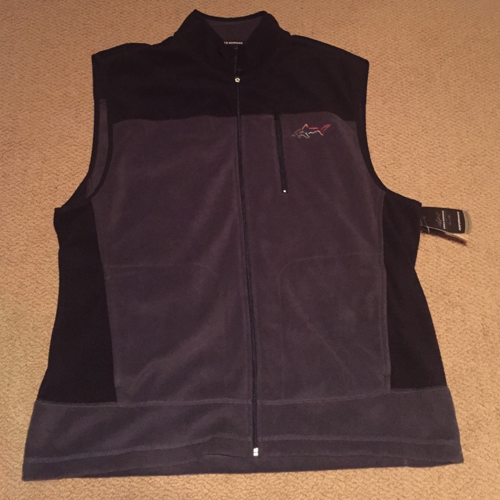 Greg Norman Tasso Elba Five Iron Fleece Vest