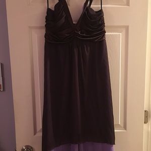Dark Purple High-Low Dress