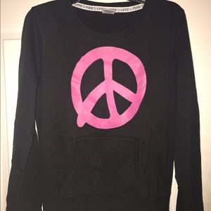 VICTORIA'S SECRET PINK peace sign sweater