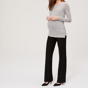 Navy blue LOFT maternity trousers