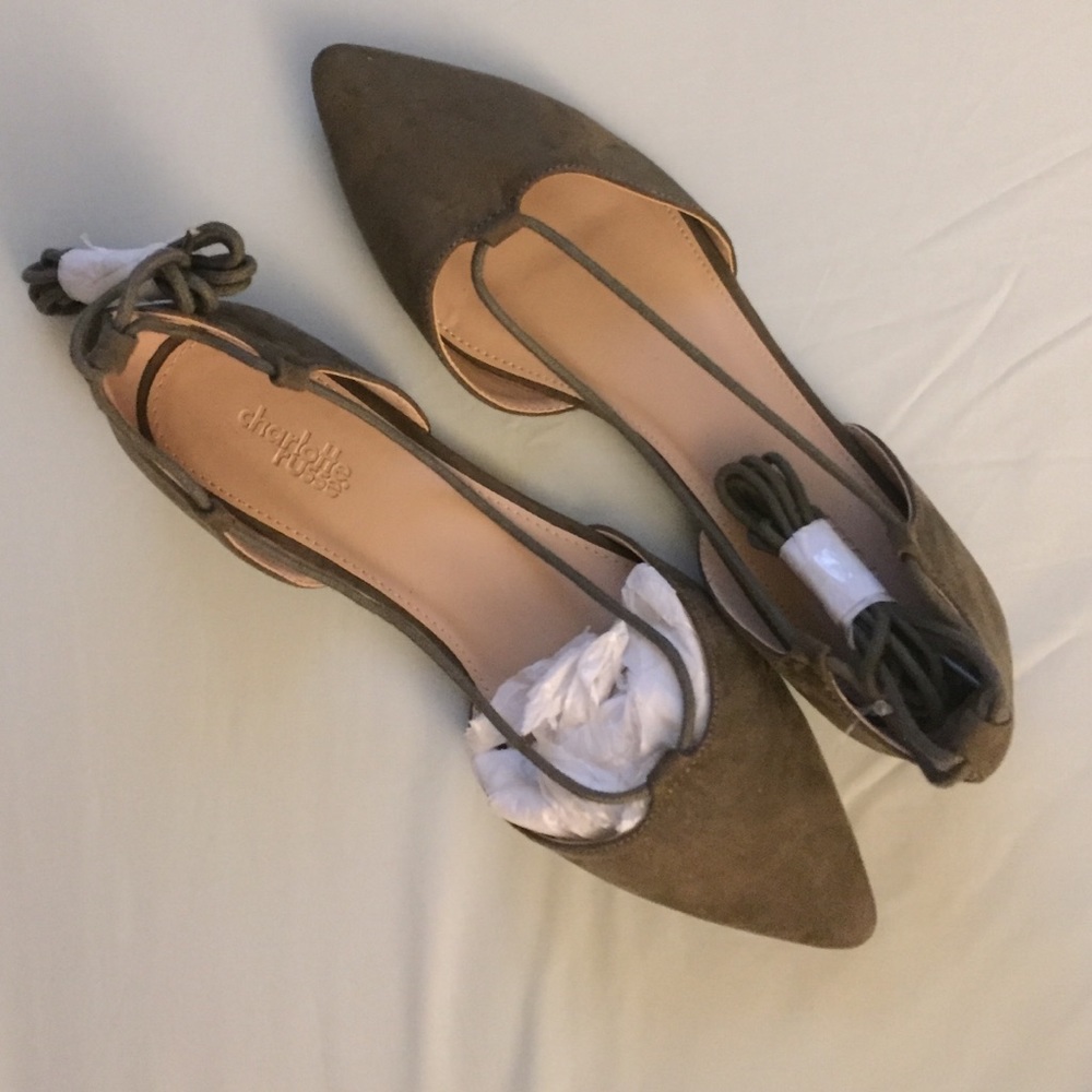 Brand New Lace Up Pointed Flats