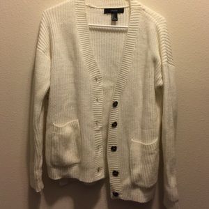 Slouchy White Sweater