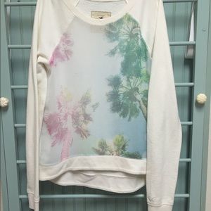Hollister sweatshirt with sheer front size M