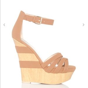 Just Fab Enrica Platform Wedge Platform Sandals