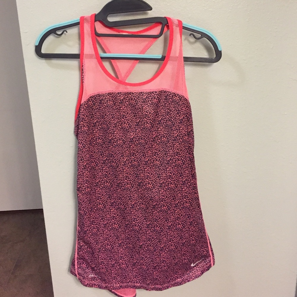 Coral Nike Dri-fit tank top