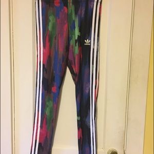 Bright adidas tights NWOT