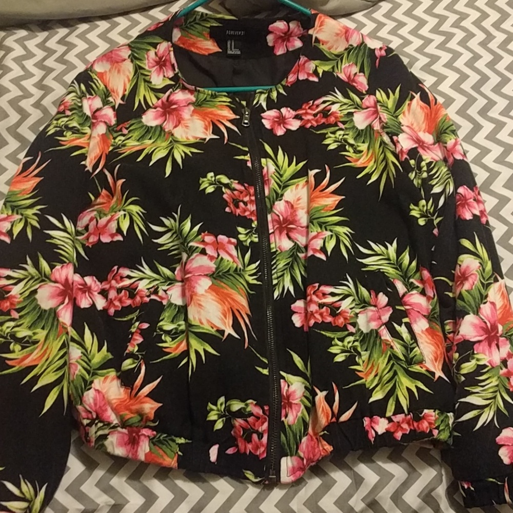Flower jacket - forever 21