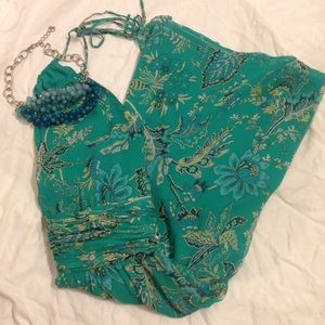 Loft floral halter dress