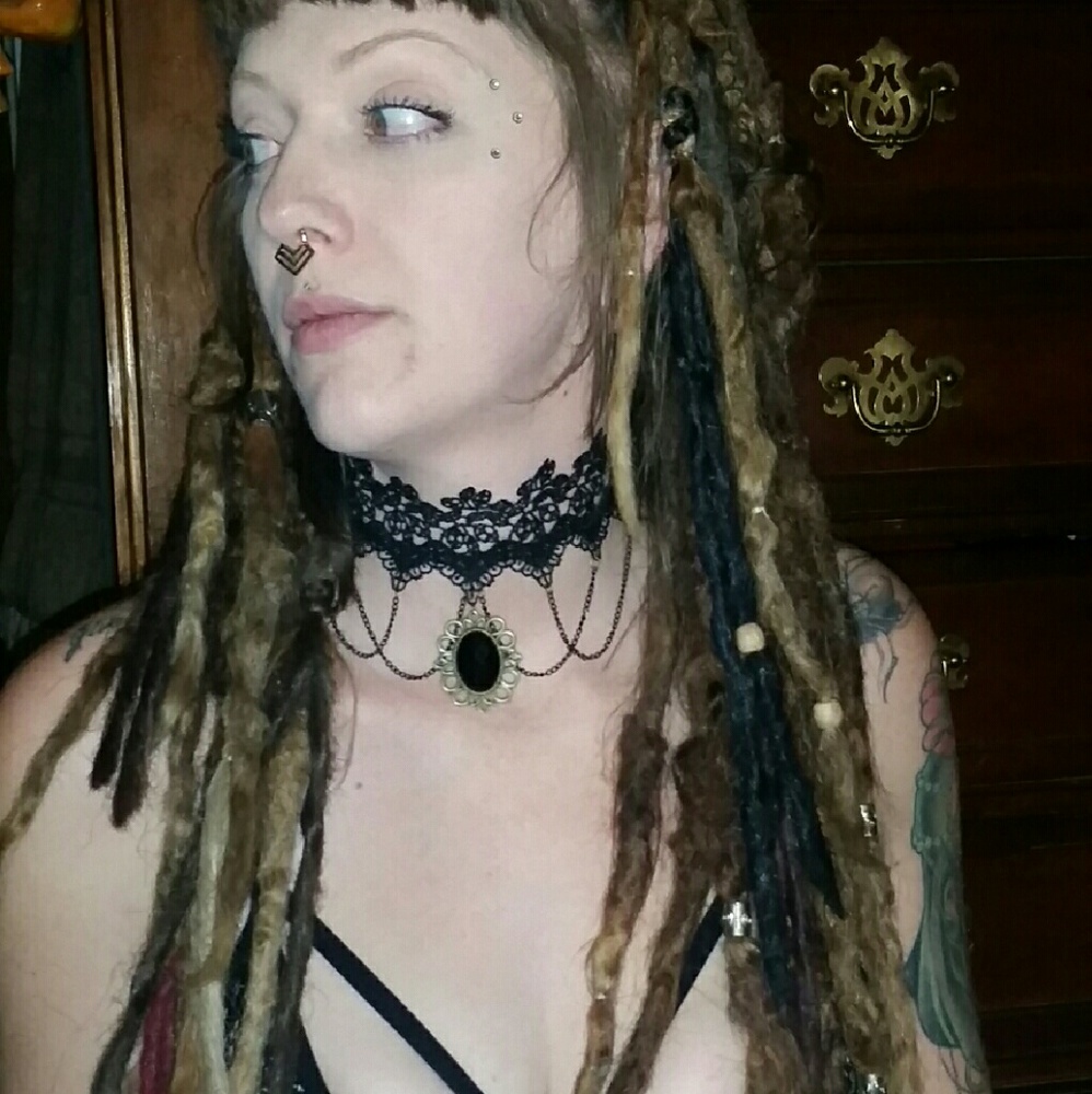 BLACK LACE CHOKER~ROCKER~VICTORIAN~PUNK-GOTH