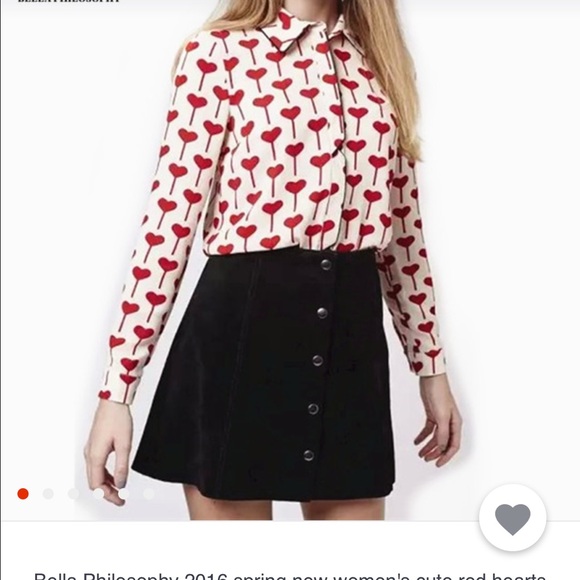 Looking for topshop heart blouse I size 10US - Picture 1 of 1