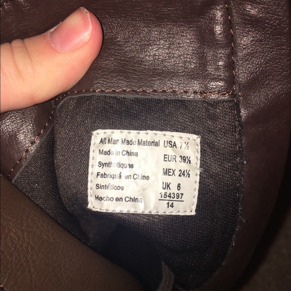 Leather Combat-Style boots - Picture 4 of 4