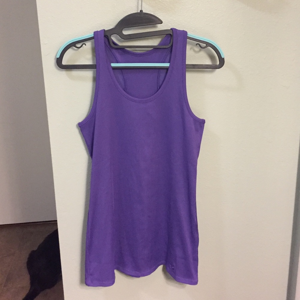 Purple Under Armour workout tank