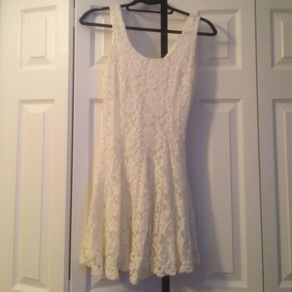 Cream Lace Dress