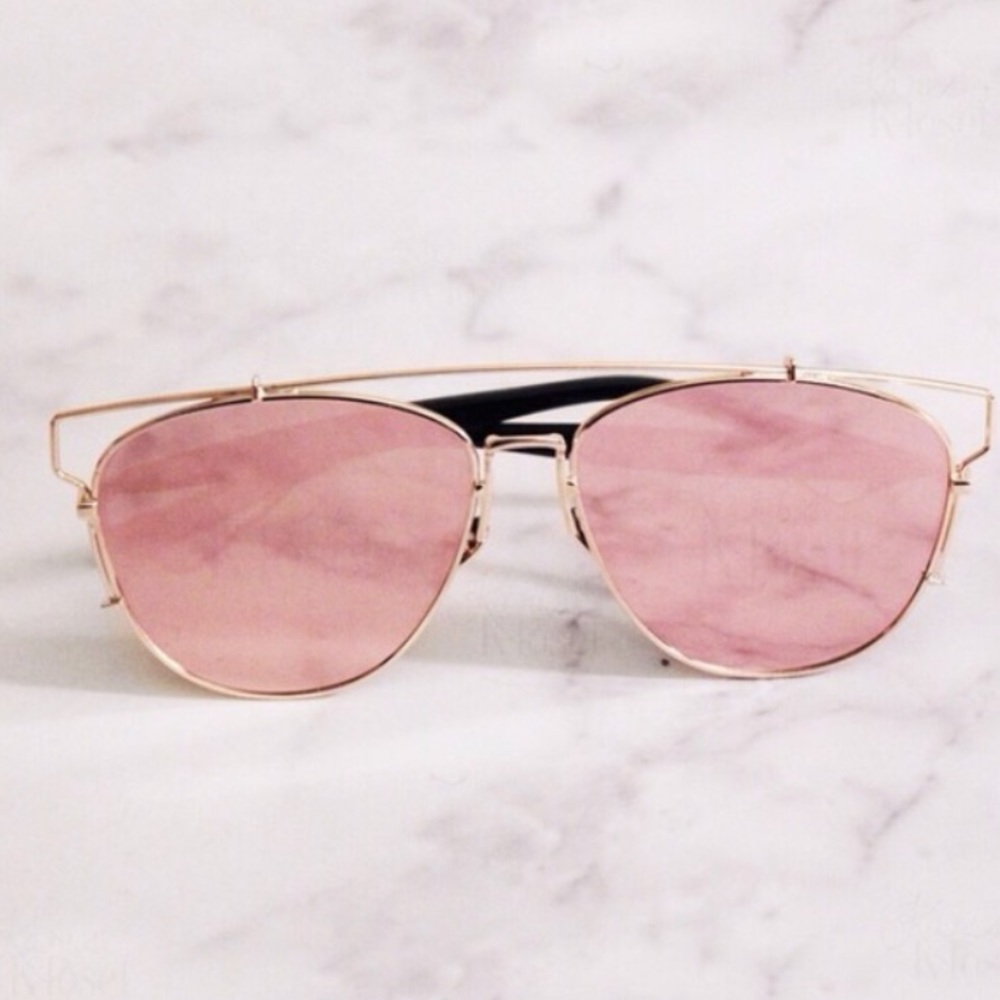 Pink Aviator Sunglasses