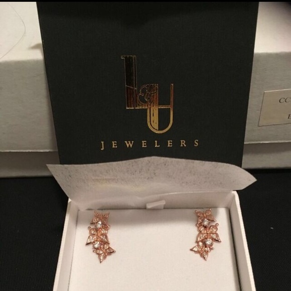 Cubic zirconia & rose sterling silver butterfly - Picture 4 of 4