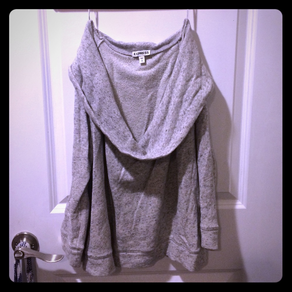 Heather grey express sweater