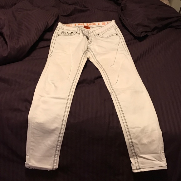 Rock Revival Pants - Rock Revival white skinny jeans. Size 29