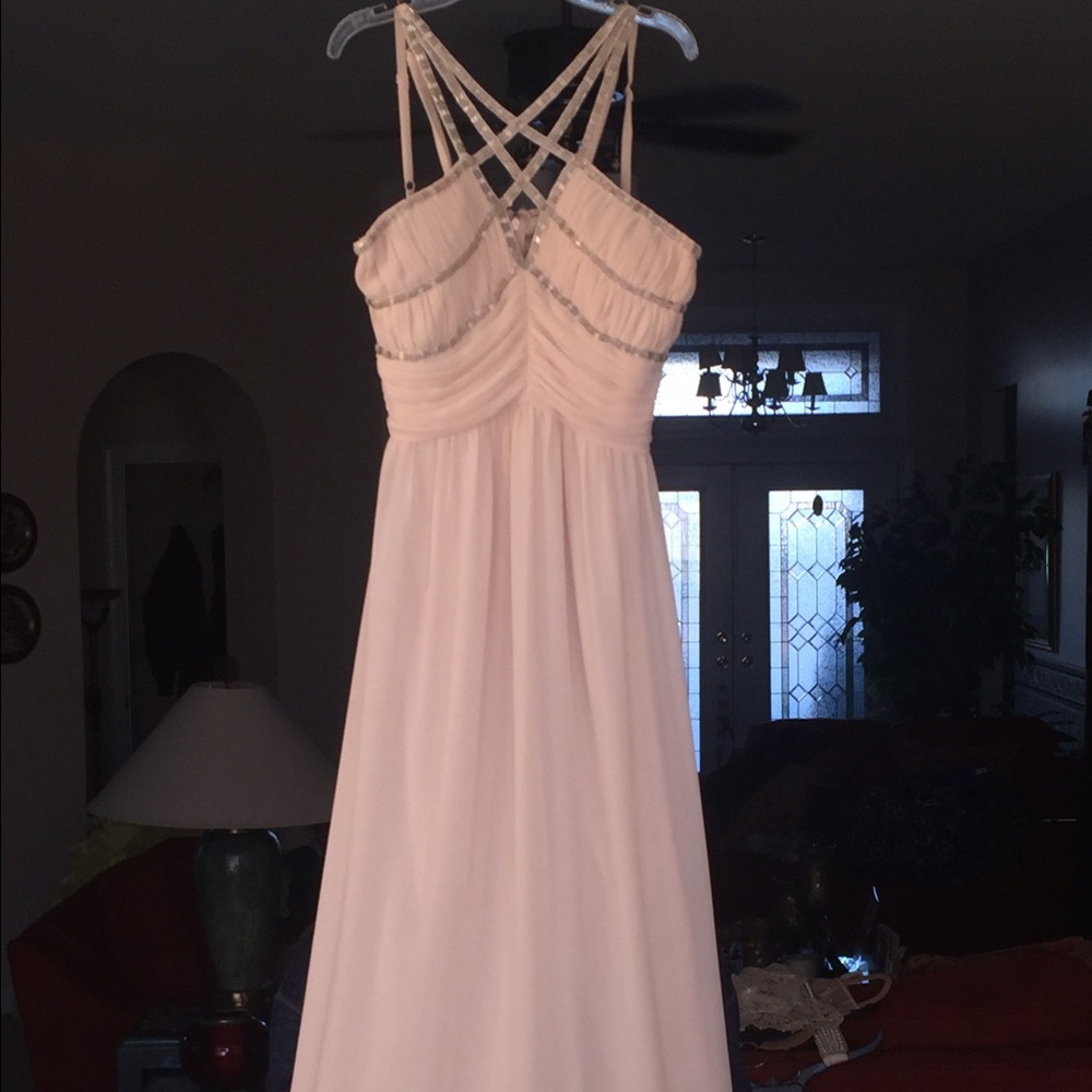 Creme Pageant/ Prom Dress