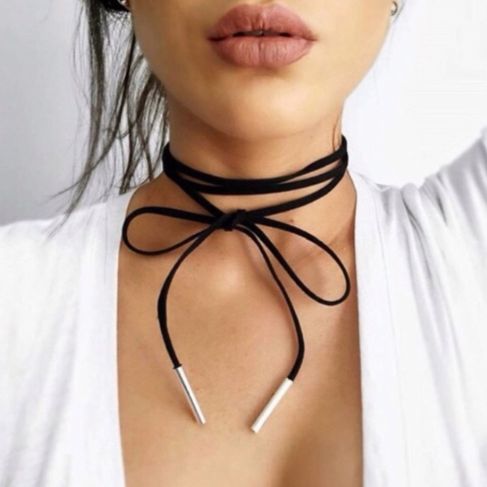 Shoelace Lace Up Choker