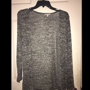 CHARLOTTE RUSSE long gray knitted cardigan