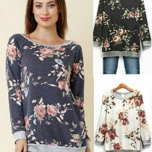 Favorite Floral Sweatshirt