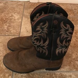 Justin Work Boot George Strait Edition Size 10.5