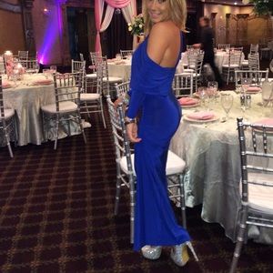 Royal blue long dress