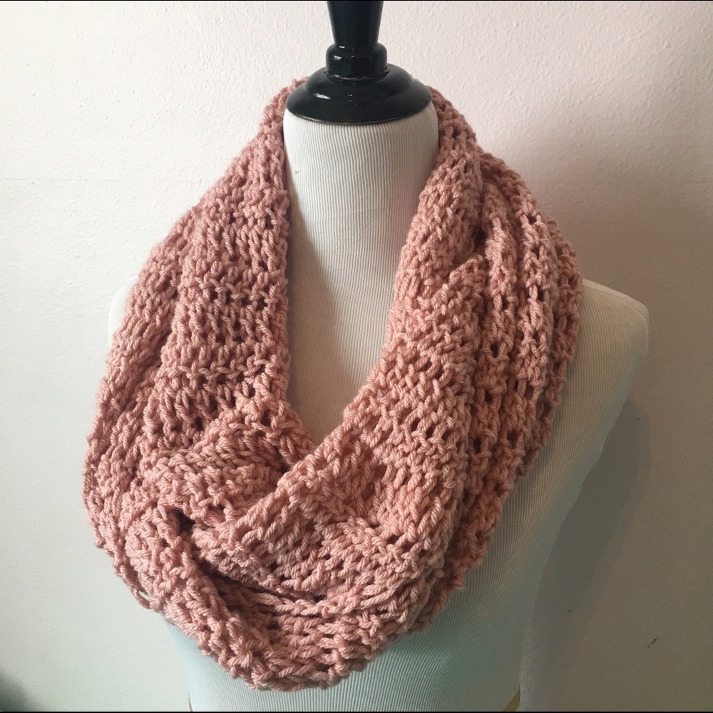 Dusty Rose Infinity Scarf