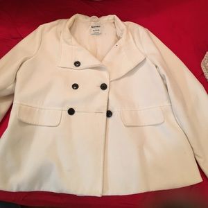 Beautiful white peacoat