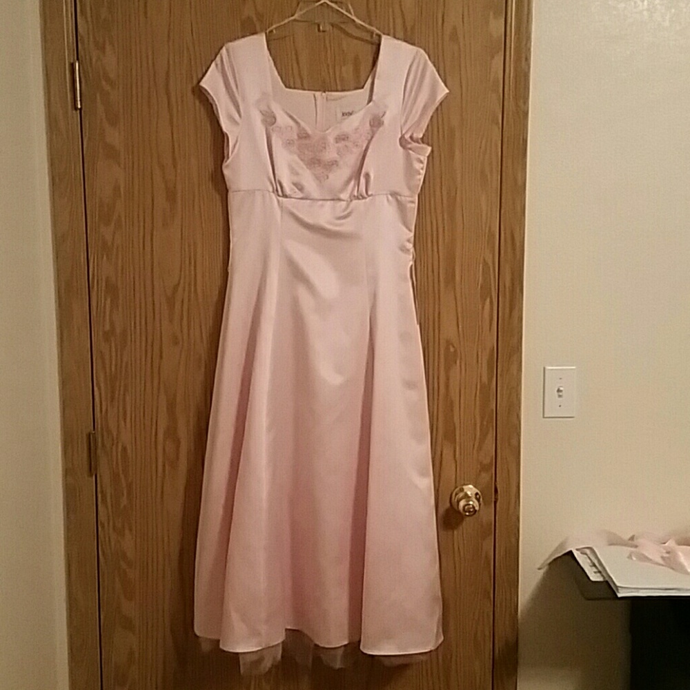 Pink semi-formal dress