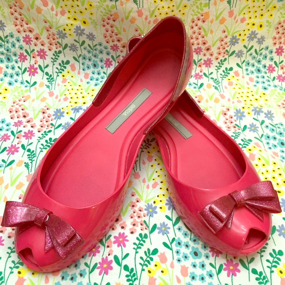 Pink Melissa Bow Flats